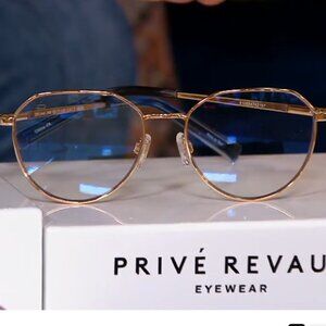 Prive Revaux Off Limit Blue Light Blocking Reading Glasses in Gold
